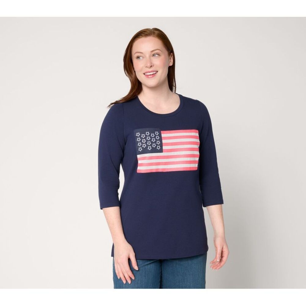 Belle by Kim Gravel Women's Top Plus Sz 1X Make Your Selection: Blue A724091